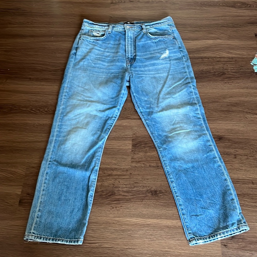 7 for all mankind cropped jeans 31